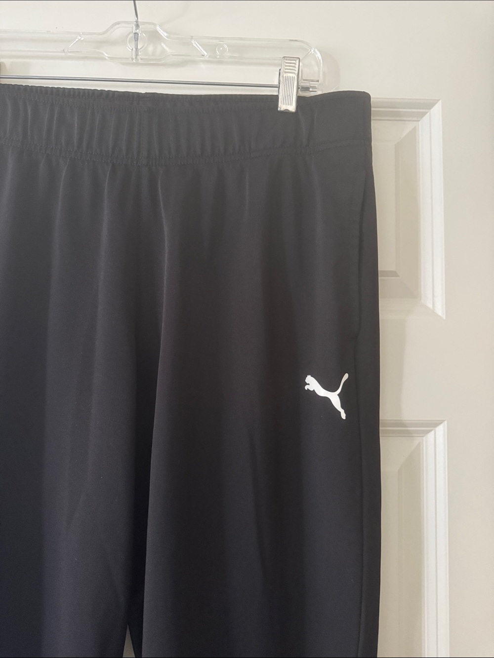 Puma Men’s Contrast 2.0 Pants Black with White Side Panels size L - Picture 5 of 12